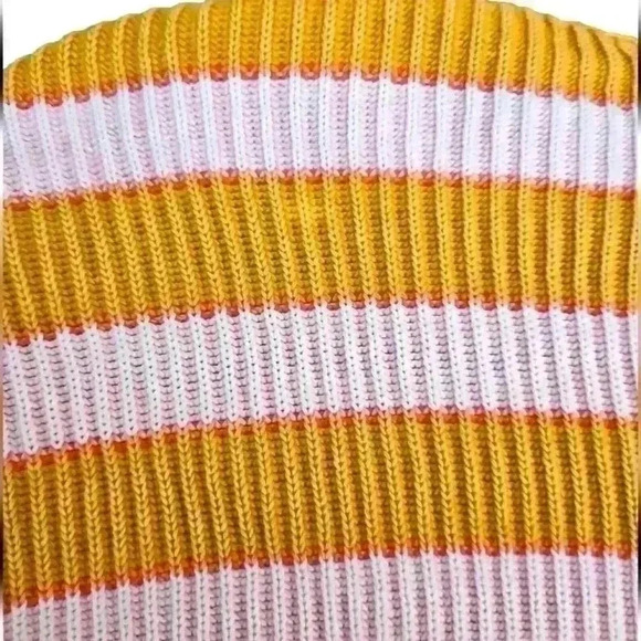 Free People Womens Just My Stripe Oversized Long Sleeve Ribbed Sweater M - Picture 13 of 14